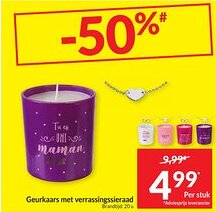Intermarché Geurkaars met verrassingssieraad aanbieding