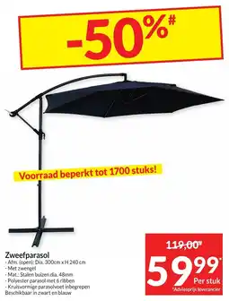 Intermarché Zweefparasol aanbieding