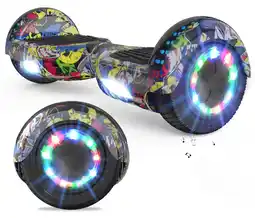 Decathlon Hoverboard 6,5 Inch met Bluetooth en LED-verlichting RCB-WJ1-Multicolor aanbieding