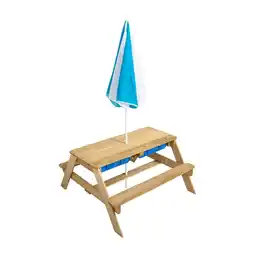 Decathlon Kinderpicknicktafel met parasol FSC aanbieding