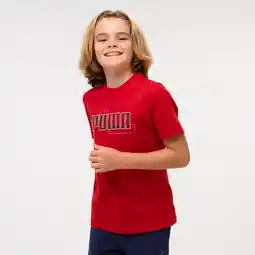 Decathlon Katoenen kinder T-shirt rood met opdruk aanbieding
