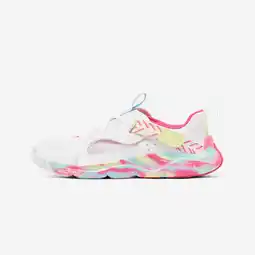 Decathlon Ademende multisport kinderschoenen Playful Summer wit roze aanbieding