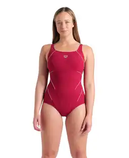 Decathlon Arena Badpak Jewel One Piece Low C Cup R Rood-Wit aanbieding