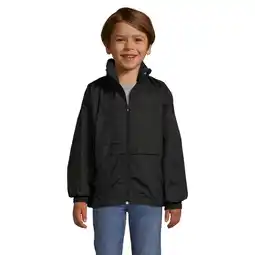 Decathlon Windjack voor kinderen (Zwart) aanbieding