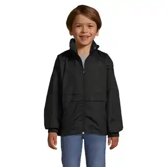 Decathlon Windjack voor kinderen (Zwart) aanbieding
