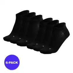 Decathlon Xtreme - Fitness Sneakersokken - 6-Pack - Zwart Unisex - Sportsokken aanbieding
