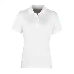 Decathlon Dames Coolchecker Poloshirt (Wit) aanbieding