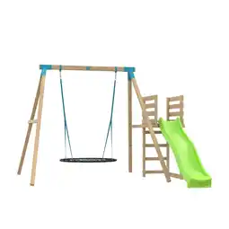 Decathlon Nestschommel en glijbaanstation ALYSSE H243cm aanbieding