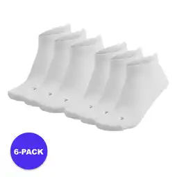 Decathlon Xtreme - Fitness Sneakersokken - 6-Pack - Wit Unisex - Sportsokken aanbieding
