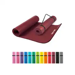 Decathlon Yogamat Deluxe - Robijn - 190 x 100 x 1,5 cm- Yoga Mat aanbieding