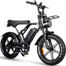 Decathlon Ouxi H9 4.0 fatbike inclusief gratis alarmsysteem, voorrek en voetsteuntjes aanbieding