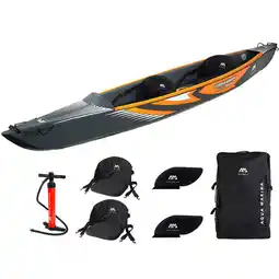 Decathlon HOGEDRUK KAJAK TOMAHAWK AIR-K 440 VOOR 2 PERSONEN AQUA MARINA (440X78CM) aanbieding