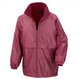 Decathlon Heren Core Adult DWL Jacket (met vouwbare kap) (Bourgondië) aanbieding