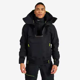 Decathlon Smockjas voor zeilen Offshore 900 uniseks zwart aanbieding