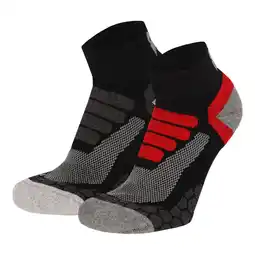 Decathlon Xtreme - Lage Wandelsokken - Unisex - Multi zwart - 2 Paar- Wandelsokken dames aanbieding