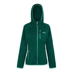 Decathlon Dames Newhill Marl Fleecejas met capuchon (Regenwoud) aanbieding