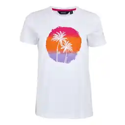 Decathlon Dames Palmboom TShirt (Wit) aanbieding