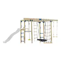 Decathlon AXI Boris Houten Speeltoestel/Klimtoestel - Wit glijbaan aanbieding