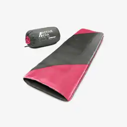 Decathlon Premium warme lichtgewicht slaapzak (200 g/m²) - 2 seizoenen - roze aanbieding