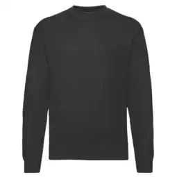 Decathlon Uniseks Klassiek Ingelegd Sweatshirt voor Volwassenen (Zwart) aanbieding