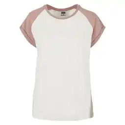 Decathlon Dames Contrast Raglan Tshirt (Wit zand/dauwroze) aanbieding