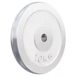 Decathlon Gewichtsschijf - Halterschijf - 10 kg - Chroom - 30 mm aanbieding