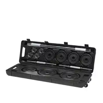 Decathlon DOMBELS + BARSET (30kg) aanbieding