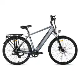 Decathlon Aarhus 2025 - Urban E-Bike met 48V 14Ah Accu - Grafietgrijs aanbieding