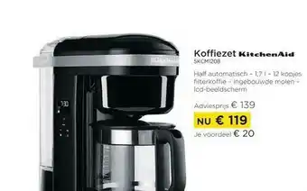 Molecule Koffiezet Kitchenaid aanbieding