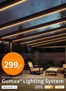 Tuinmaximaal Gumax Lighting System aanbieding