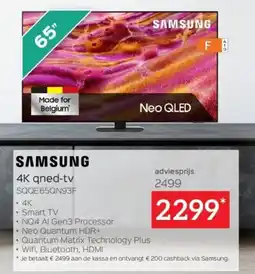 Selexion Samsung 4K QNED TV SQQE65QN93F aanbieding