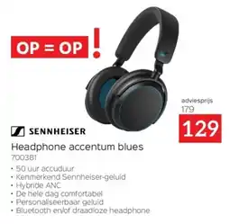 Selexion Sennheiser Headphone accentum blues aanbieding