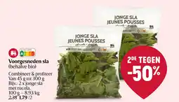 Delhaize Voorgesneden sla aanbieding