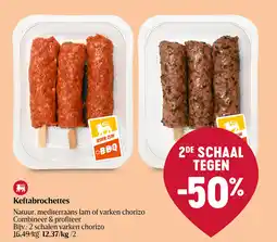 Delhaize Keftabrochettes aanbieding