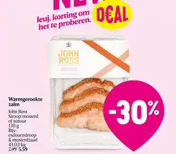 Delhaize Warmgerookte zalm aanbieding