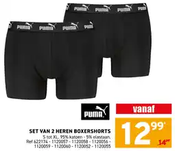 Trafic Set van 2 heren boxershorts aanbieding
