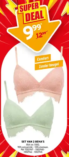 Trafic Set van 2 beha's aanbieding