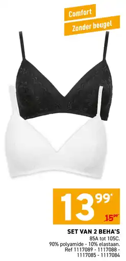 Trafic Set van 2 beha's aanbieding
