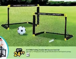 ToyChamp Folding Double Mini Soccer Goal Set aanbieding