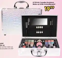 ToyChamp Casuelle Aluminium Make up koffer krokodillenprint aanbieding