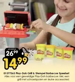 ToyChamp Play Doh Grill & Stempel Barbecue Speelset aanbieding