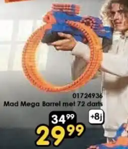 ToyChamp Mad Mega Barrel met 72 darts aanbieding