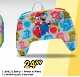 ToyChamp Switch Power A Wired Controller Mario Hero Reel aanbieding