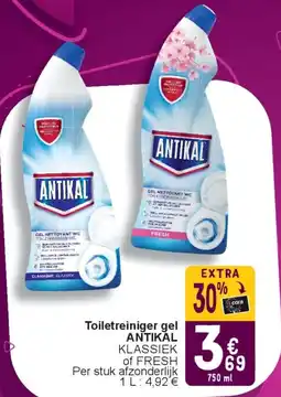 Cora Toiletreiniger gel antikal aanbieding
