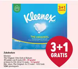 Delhaize Zakdoeken aanbieding