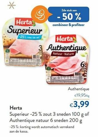 OKay Herta authentique aanbieding