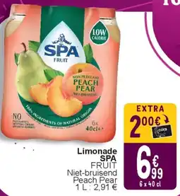 Cora Limonade spa fruit aanbieding