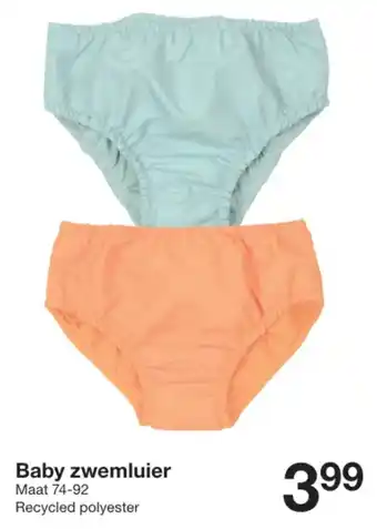 Zeeman Baby zwemluier aanbieding