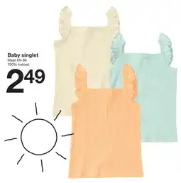Zeeman Baby singlet aanbieding