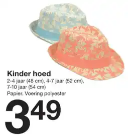 Zeeman Kinder hoed aanbieding